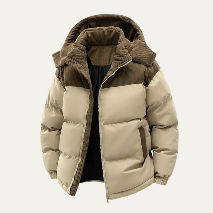 Warm Windproof Men's Winter Puffer Hooded Jacket