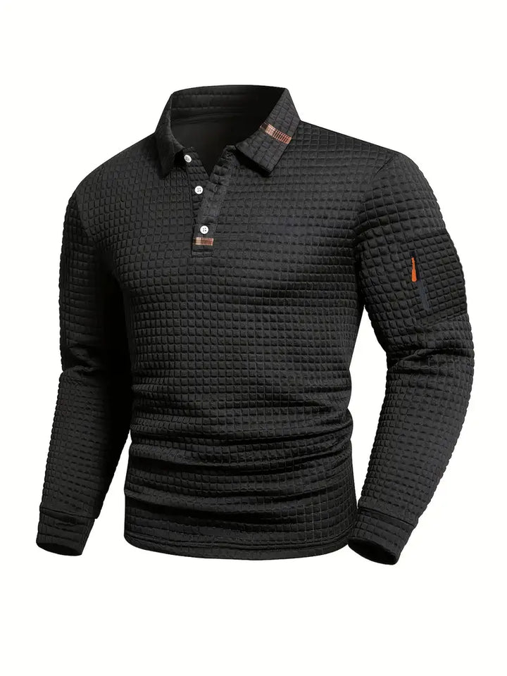 Structured Men's Polo Shirt with Modern Design