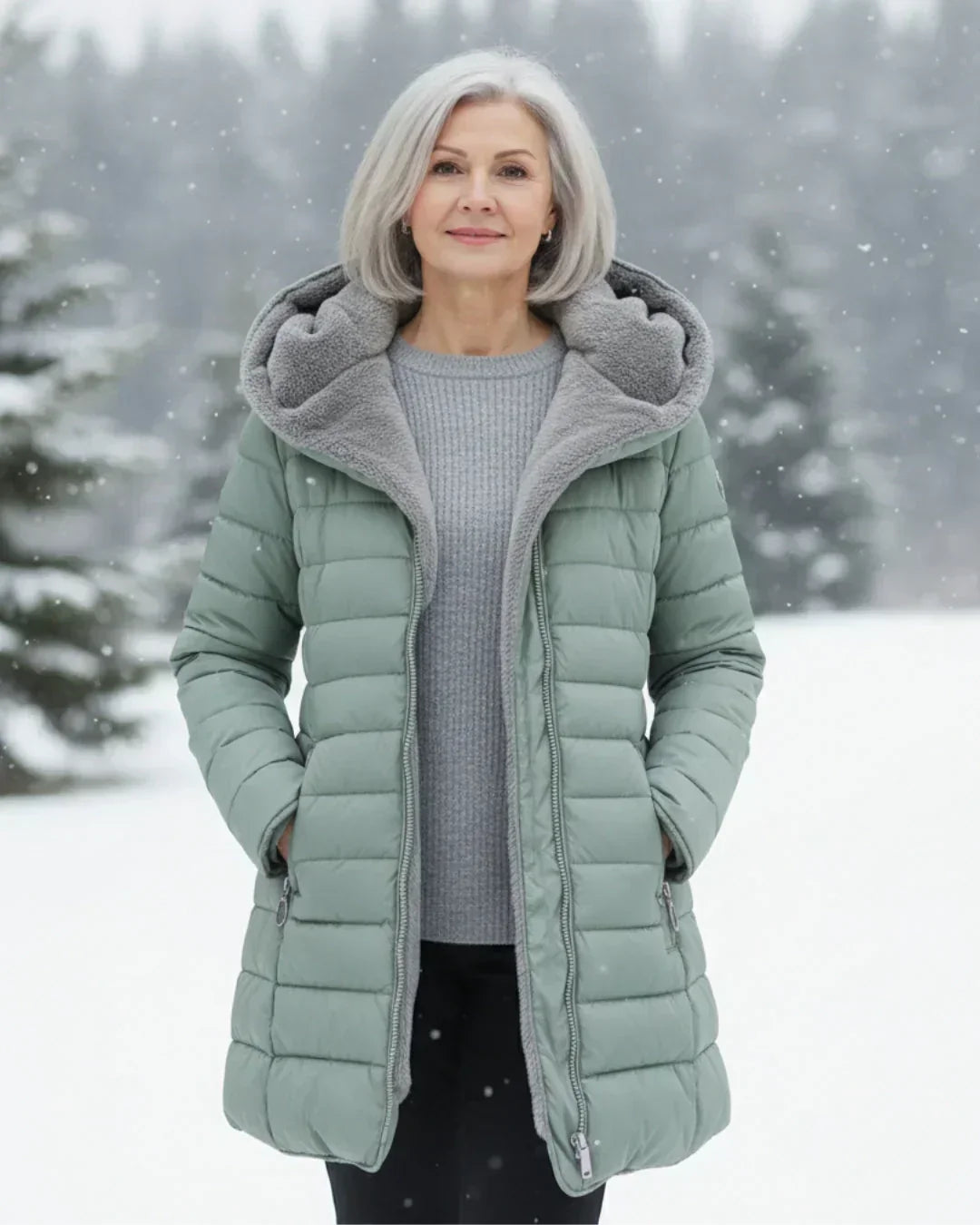 Warm Elegant Women's Padded Winter Jacket
