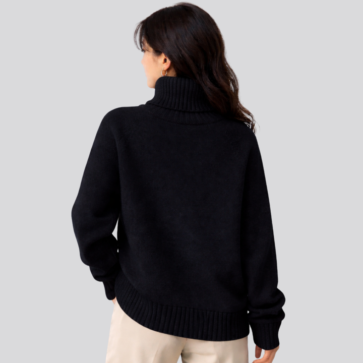 Soft Warm Women's Merino Wool Turtleneck Sweater