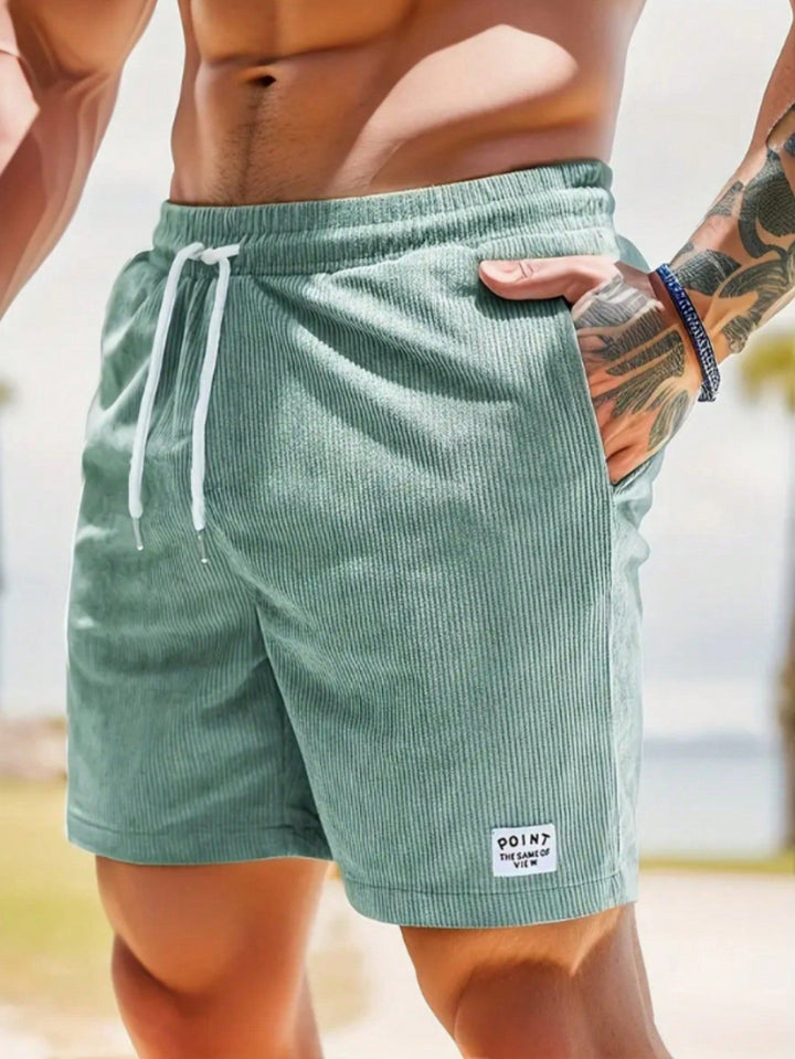 Casual Relaxed-Fit Men's Drawstring Shorts