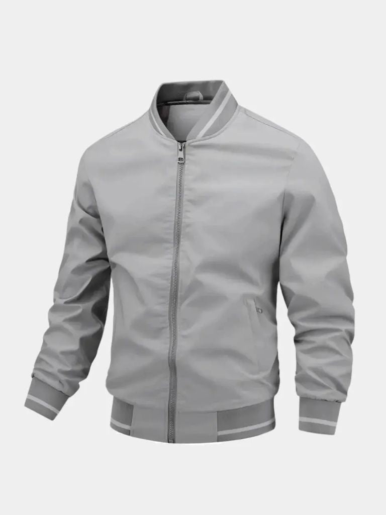 Casual Baseball Bomber Jacket - Cross & Crown - Cross & Crown