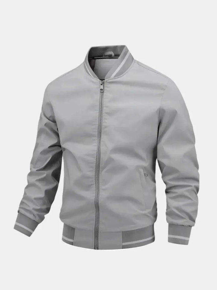Casual Baseball Bomber Jacket - Cross & Crown - Cross & Crown
