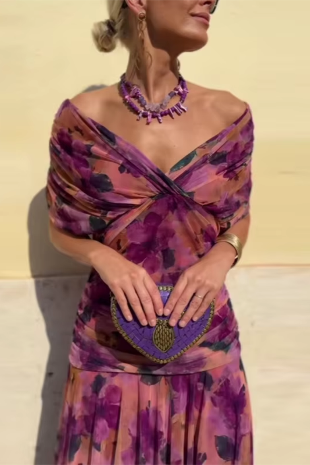 Elegant Women Maxi Wedding Guest Dress