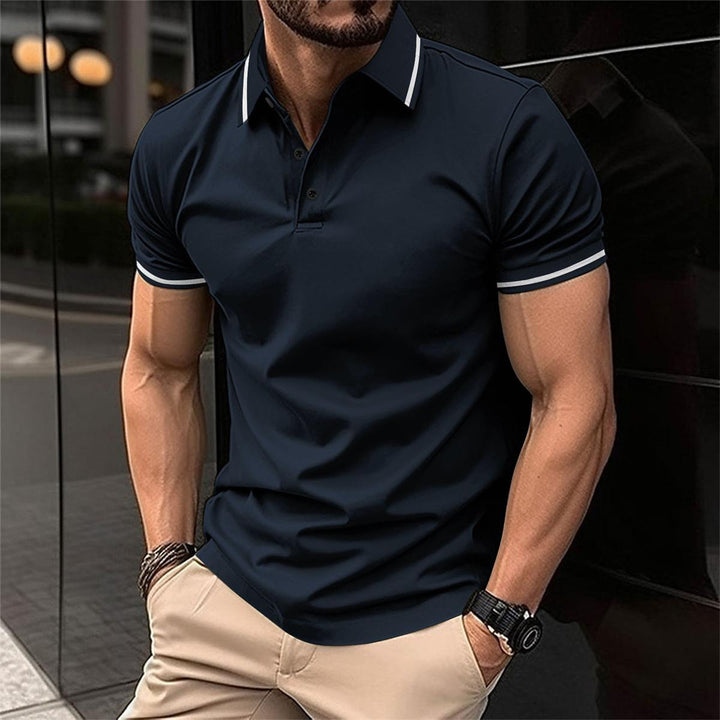 Classic Men's Short Sleeve Polo Shirt - Breathable and Comfortable