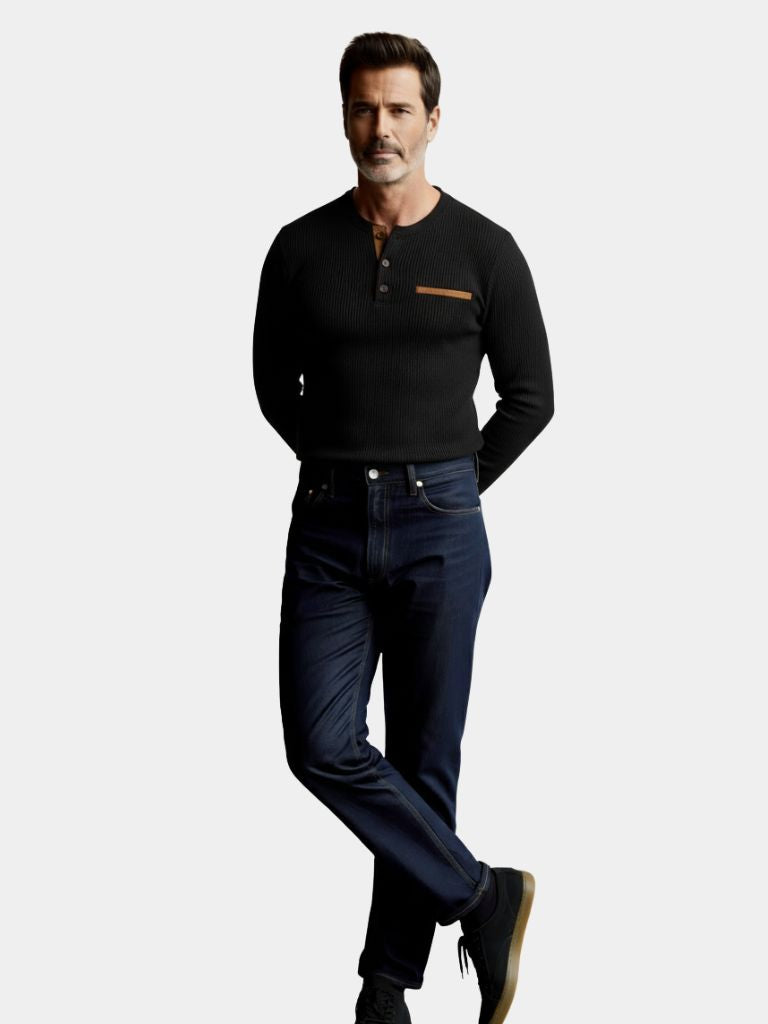 Men's Corduroy Long Sleeve Shirt - Stylish Top in Luxurious Corduroy Fabric
