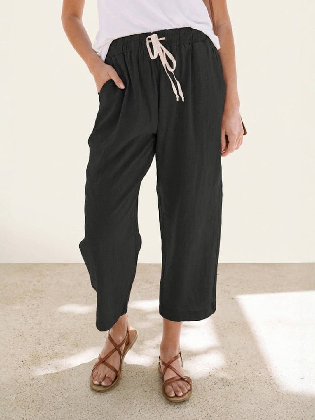 Comfortable Women Drawstring Waist Pants