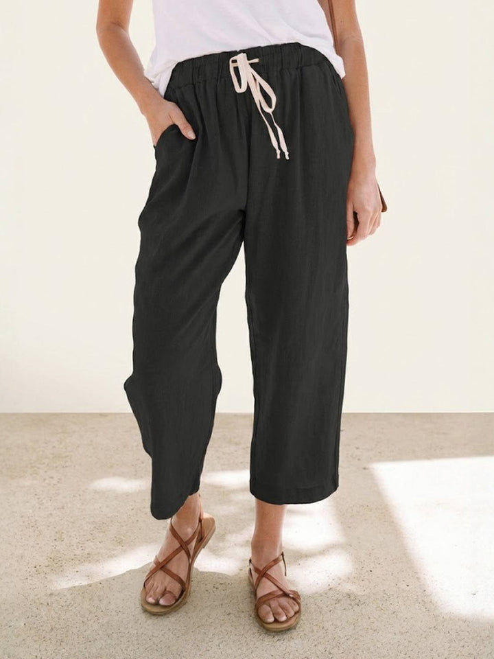 Comfortable Women Drawstring Waist Pants