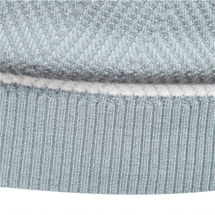 Patchwork Men's Knit Sweater Long Sleeve