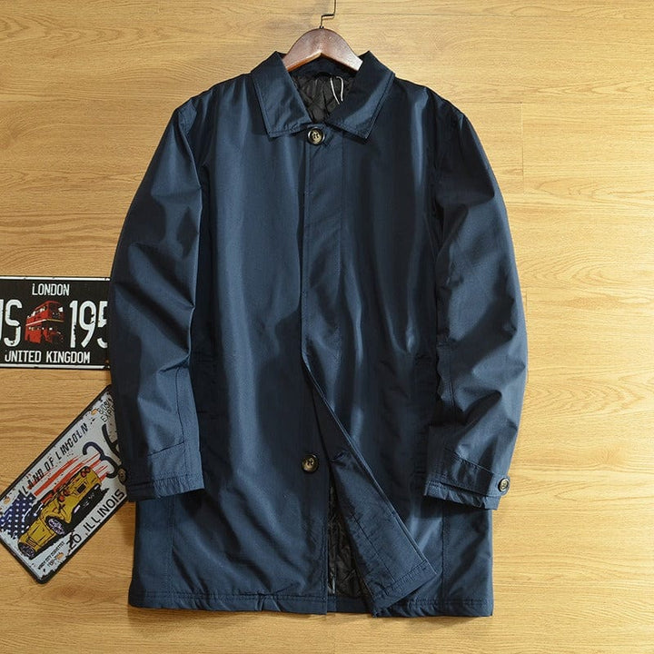 Weather-Resistant Men's Coastal Coat - Windproof and Water-Repellent