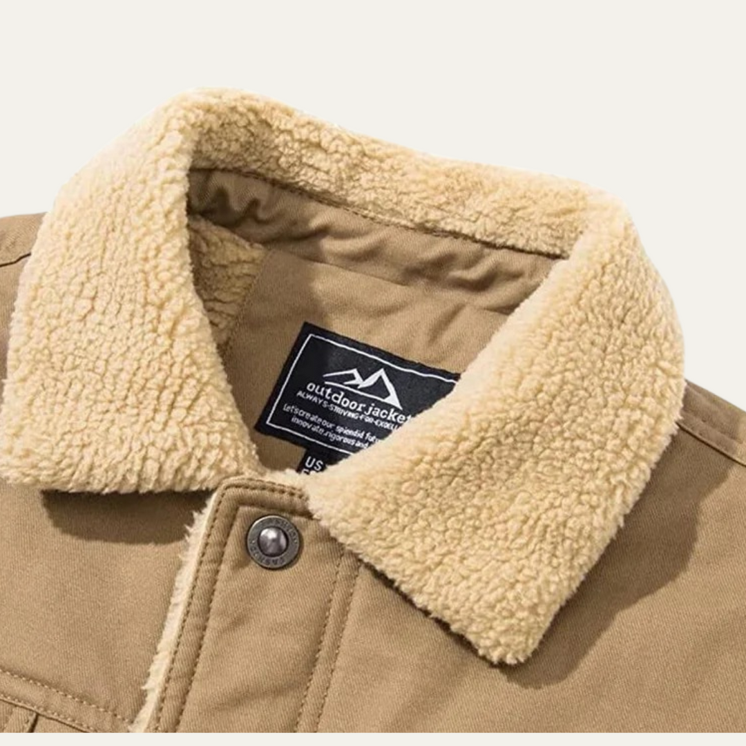 Warm Fleece-Lined Men's Winter Coat