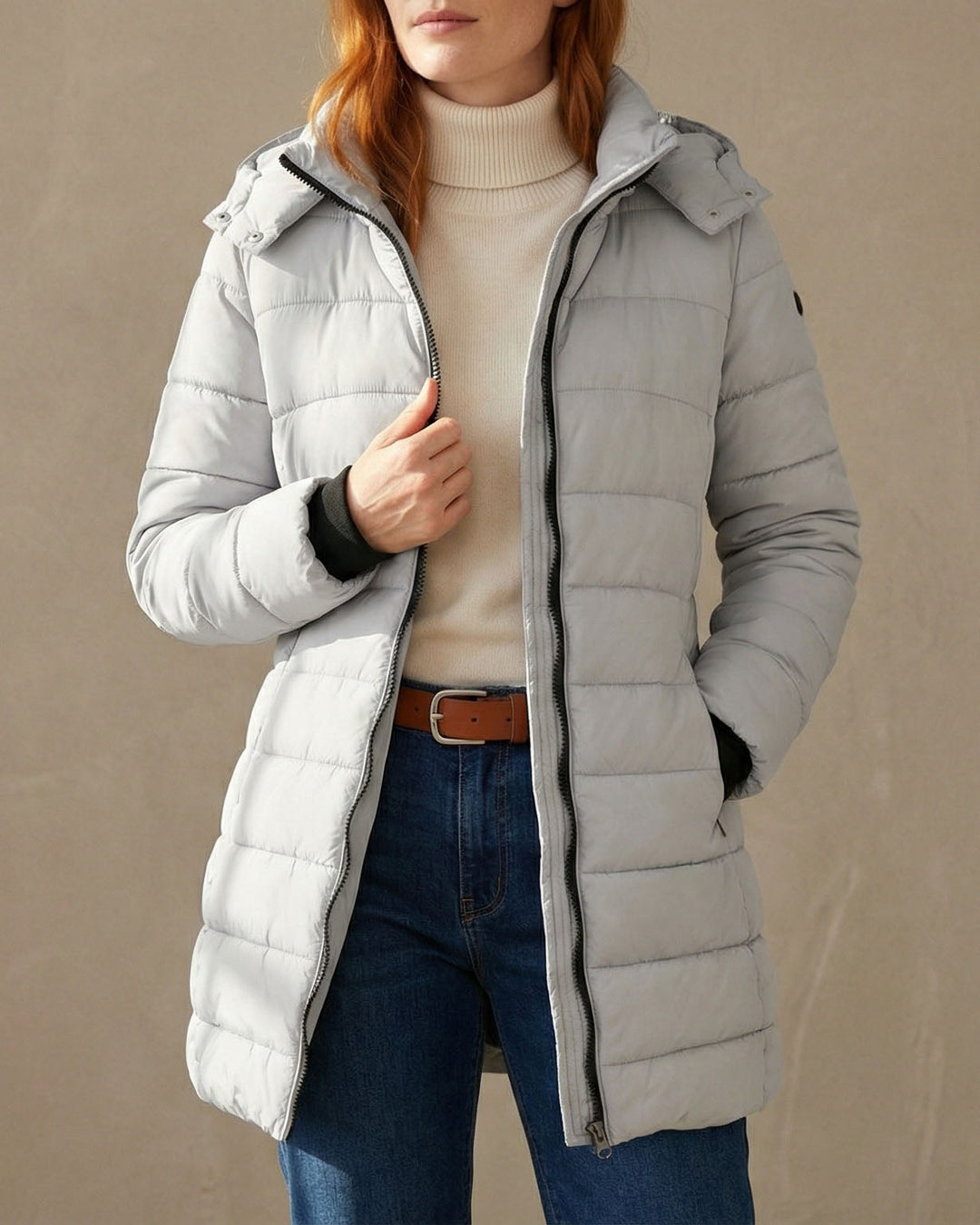 Warm Quilted Women's Puffer Coat
