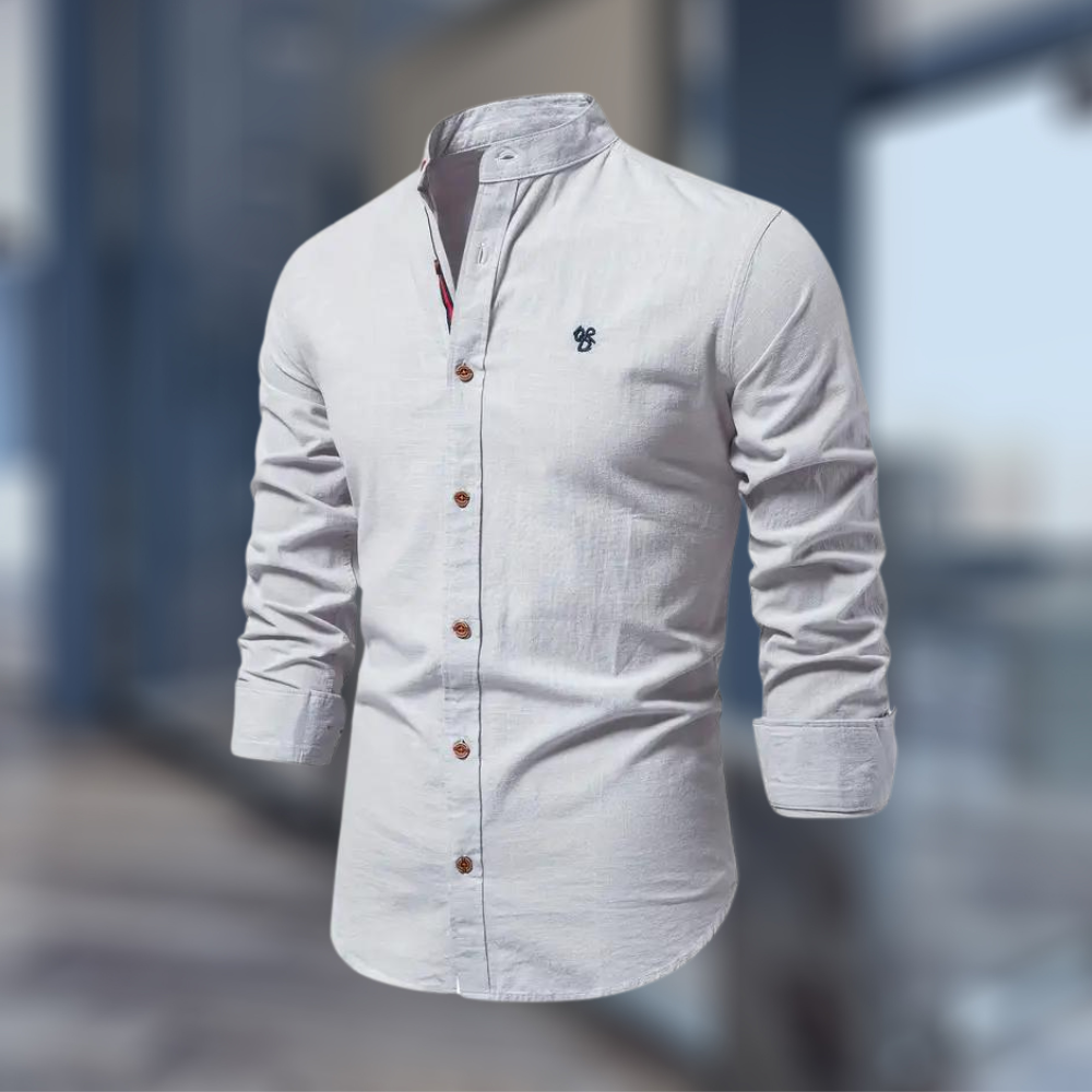 Classic Long Sleeve Polo Shirt for Men with Modern Fit