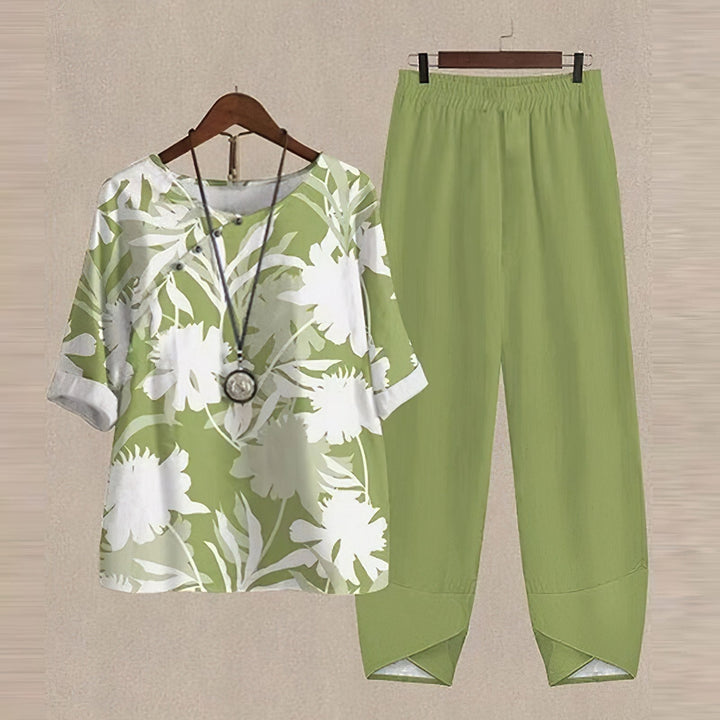 Comfortable Chic Women's Shirt & Trouser Set