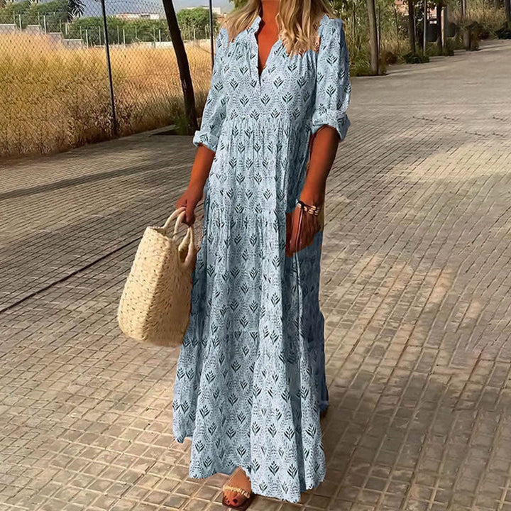 Elegant Flowy Boho Women's Maxi Dress