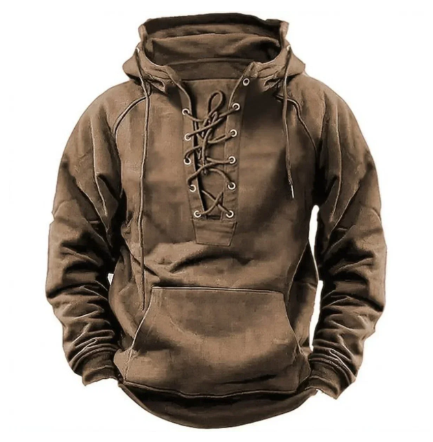 Men's Premium Fleece-Lined Hoodie - Rugged Outdoor Pullover