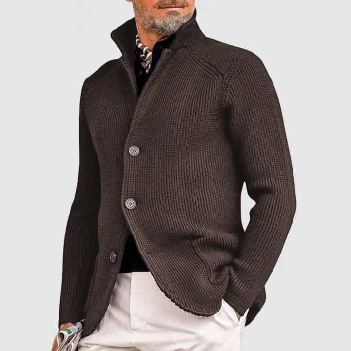 Men's Classic Button-Front Cardigan