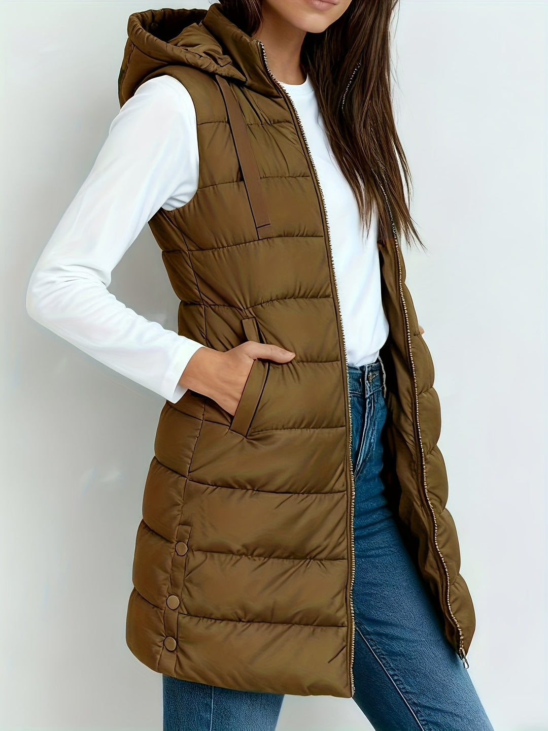 Lightweight Hooded Jacket for Women with Pockets