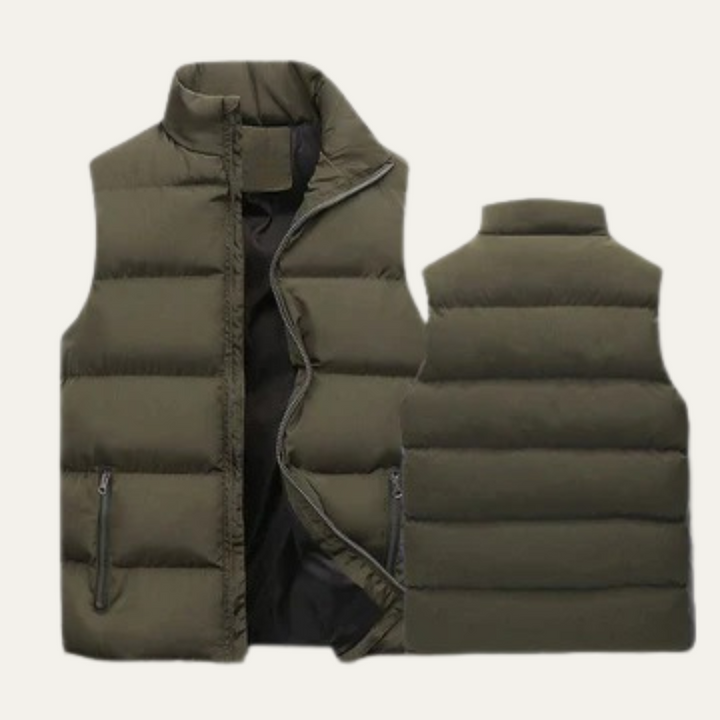 Warm Lightweight Men's Padded Puffer Vest