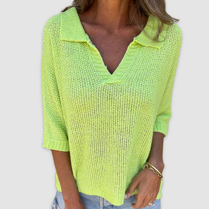 Elegant Soft Women's V-Neck Top