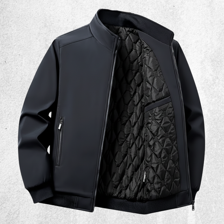 Men's Quilted Softshell Jacket - Lightweight, Warm, and Weather-Resistant for Everyday Wear