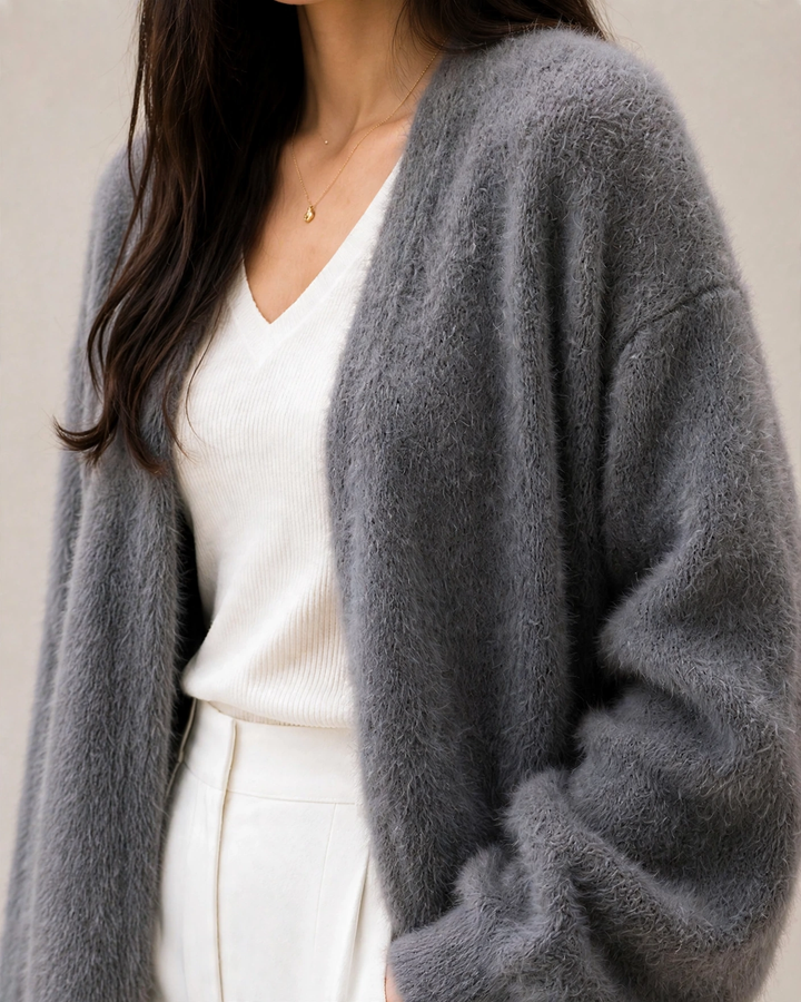 Soft Cozy Women's Mohair Cardigan