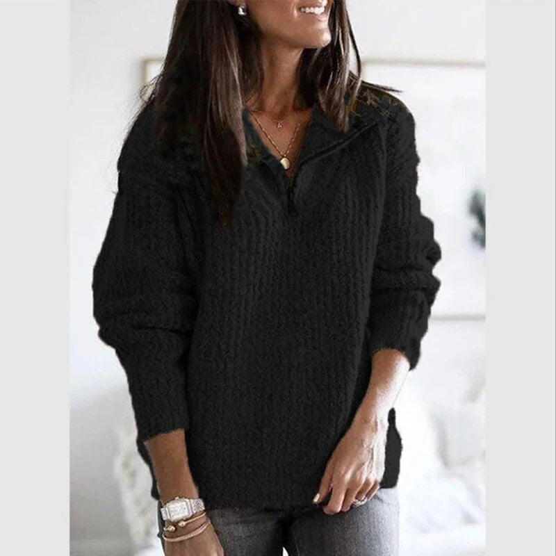 Women's Soft Zip Pullover with Comfort Fit