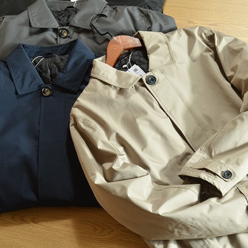 Weather-Resistant Men's Coastal Coat - Windproof and Water-Repellent
