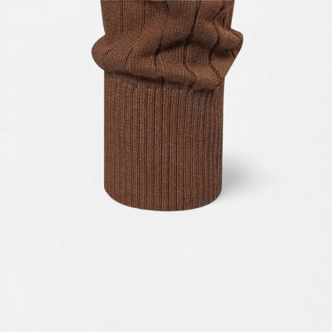 Warm Minimalist Men's Knit Zip Sweater