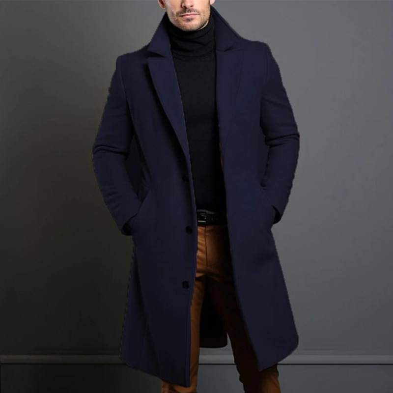 Men's Wool Coat Elegant - Timeless Winter Coat in Premium Wool