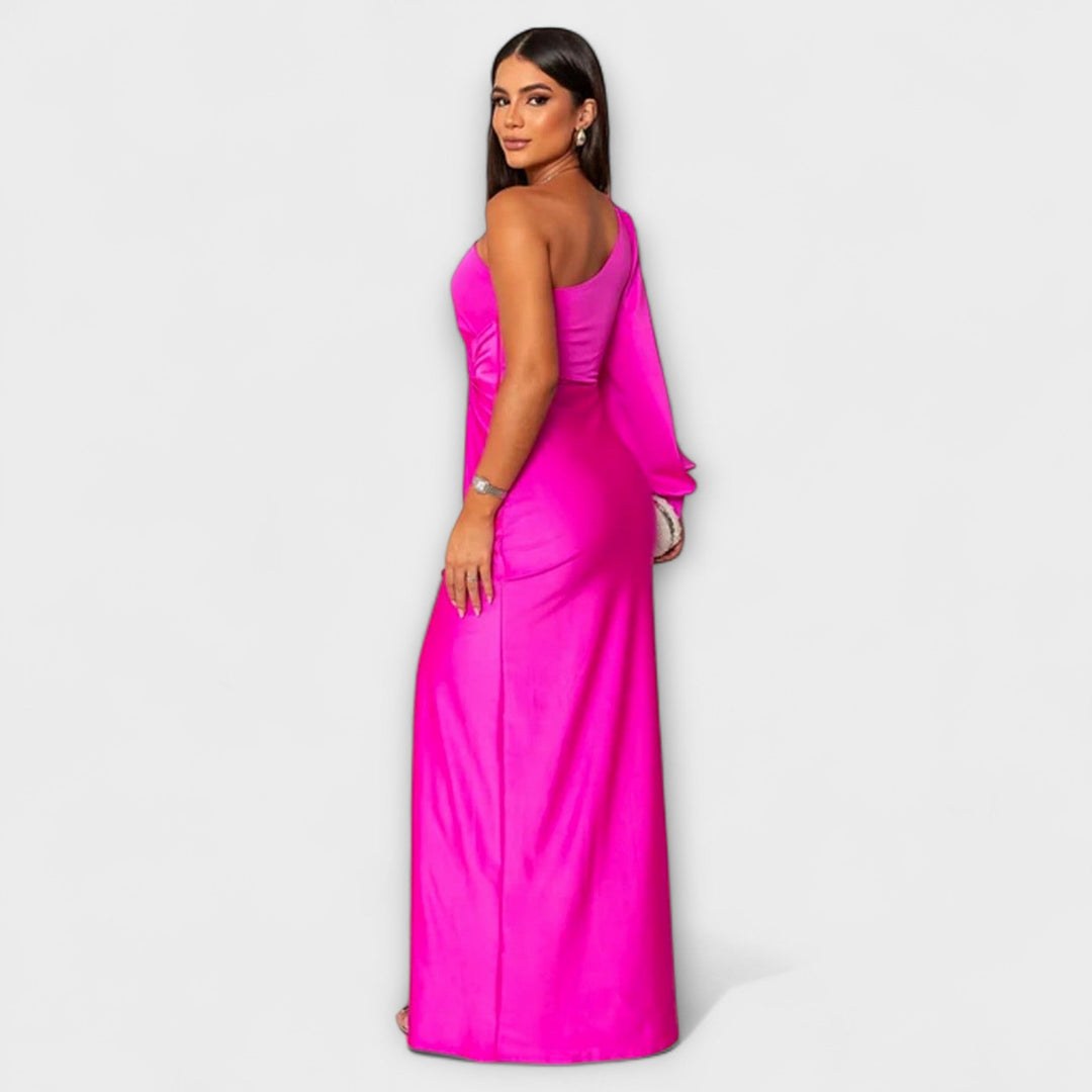 Elegant Women's Dress with Round Neckline - Timeless and Versatile