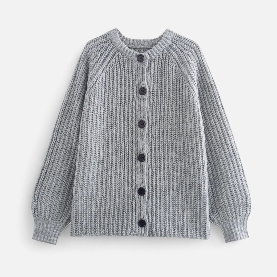 Classic Vintage Women's Crew Neck Cardigan