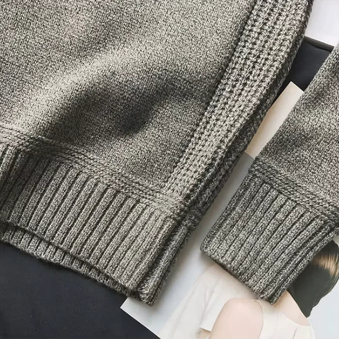Classic Men's Alpine Sweater - Warm Knit Pullover for Winter