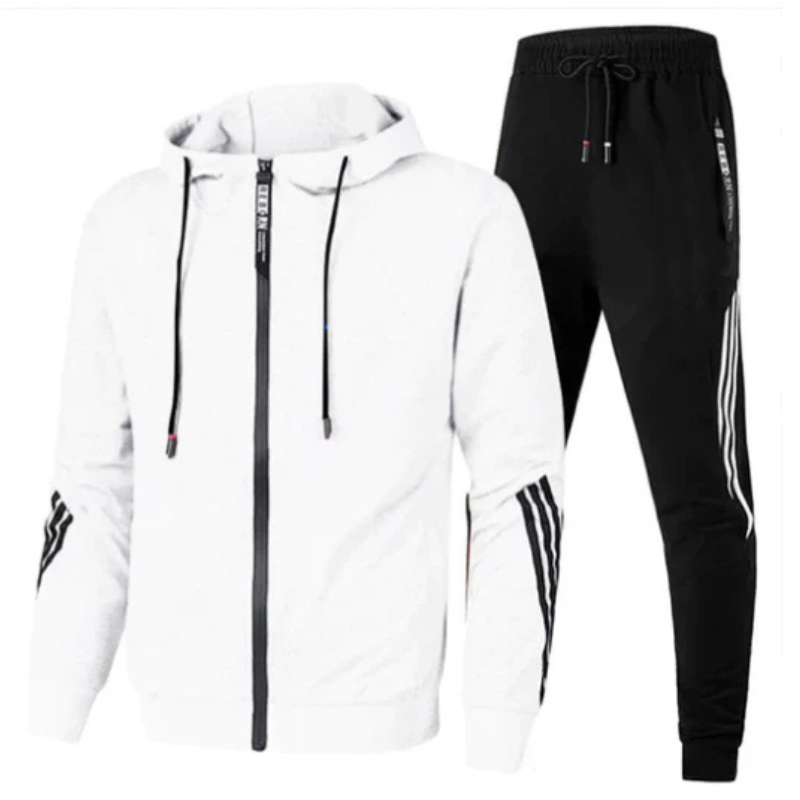 Men's 2-Piece Tracksuit - Athletic Set for Fitness and Casual Wear