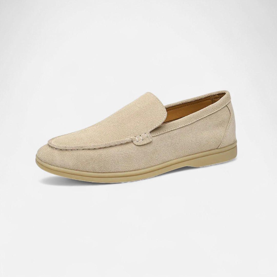 Premium Suede Men's Slippers - Elegant Slip-On Loafers