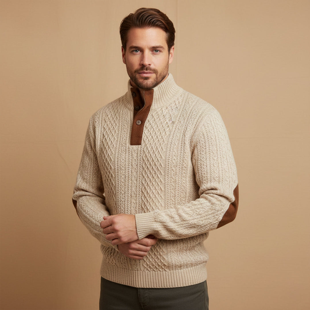 Vintage Cable-Knit Men's Sweater