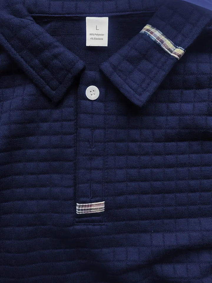 Structured Men's Polo Shirt with Modern Design