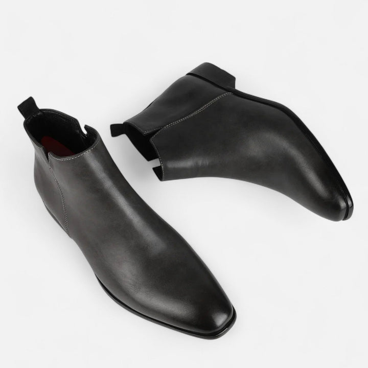 Elegant Square Toe Chelsea Boots for Men