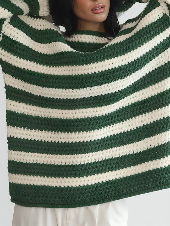 Women's Cozy Soft Knit Pullover Sweater with Relaxed Fit