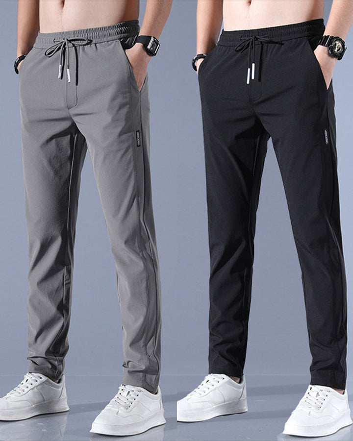 Men's Casual Pants - Quick-Dry Stretch Fabric for Sports and Everyday Wear