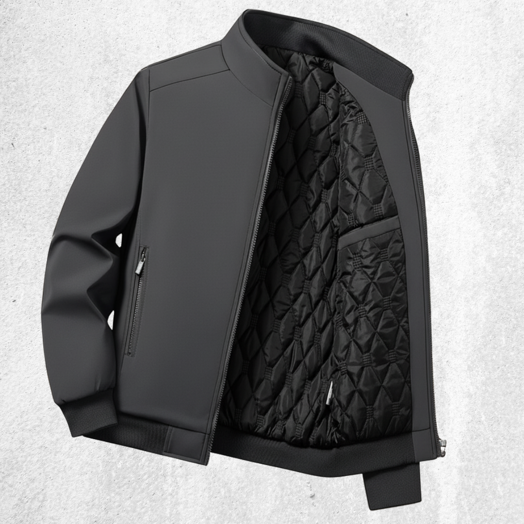 Men's Quilted Softshell Jacket - Lightweight, Warm, and Weather-Resistant for Everyday Wear