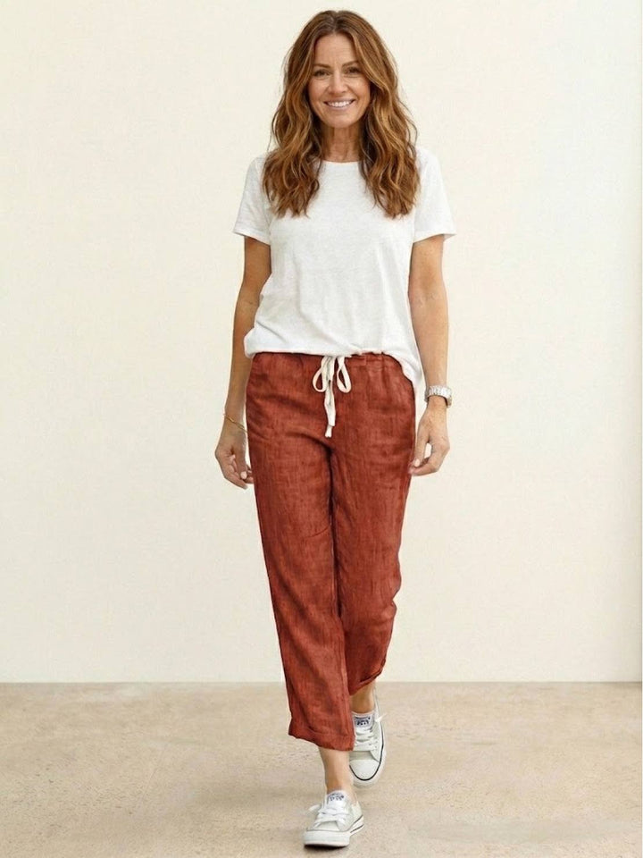 Comfortable Women Drawstring Waist Pants