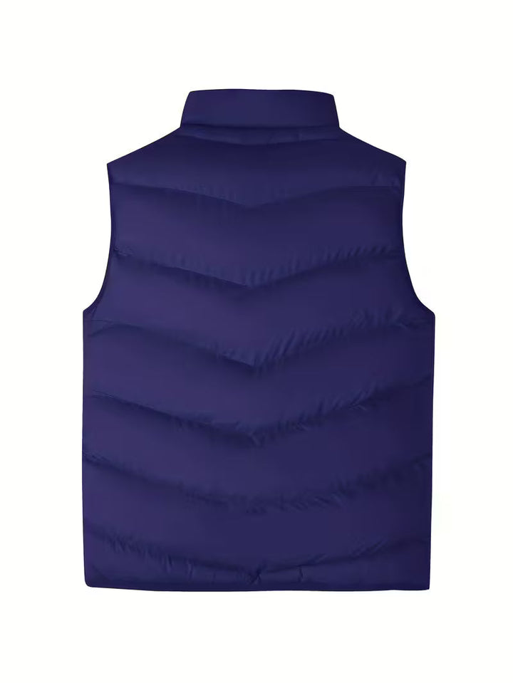 Premium Quilted Vest for Men - Lightweight Insulation with Zip Pockets