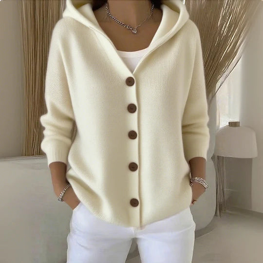 Cotton Smooth Comfortable Casual Long Sleeve Women's Cardigan