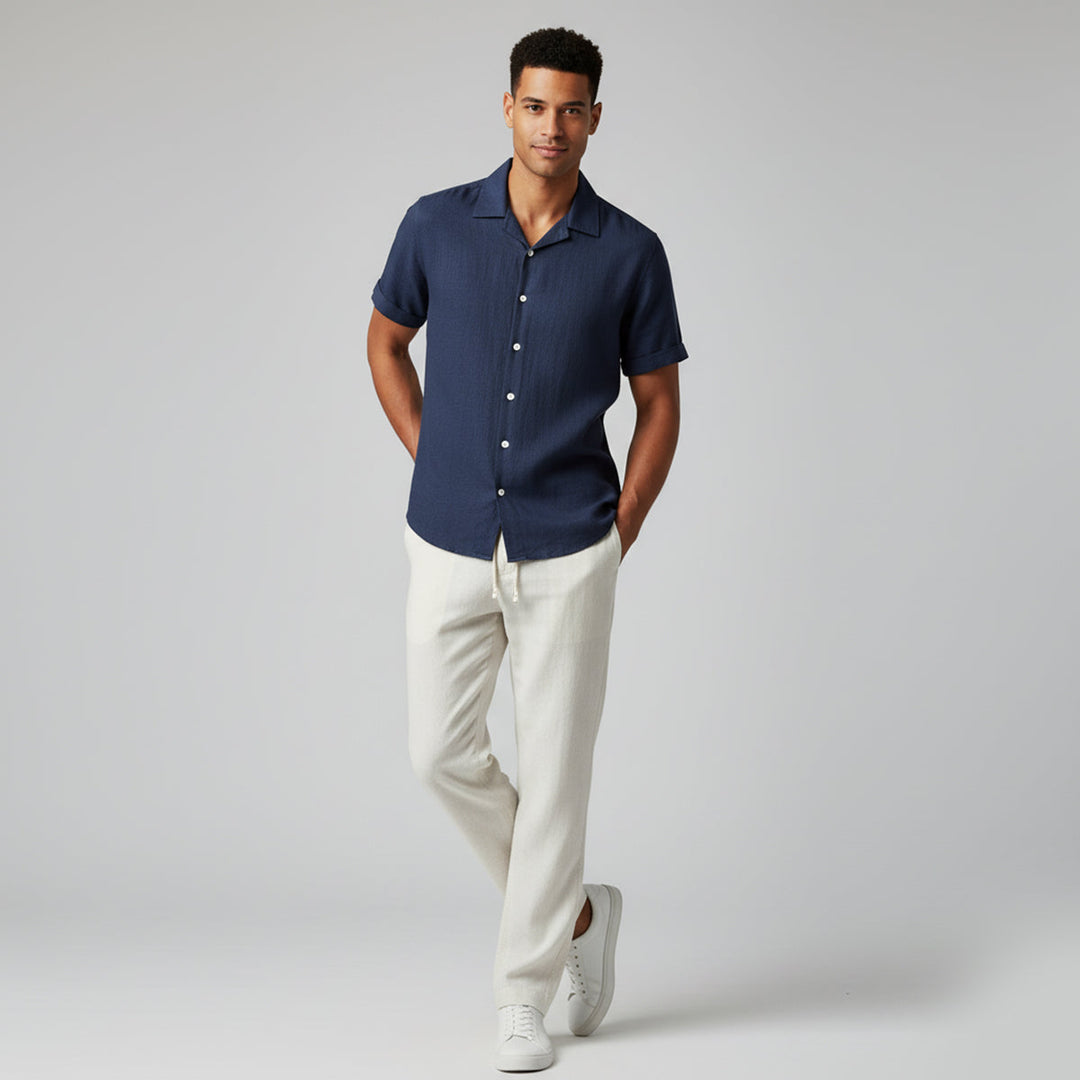Breathable Lightweight Men's Linen Summer Set