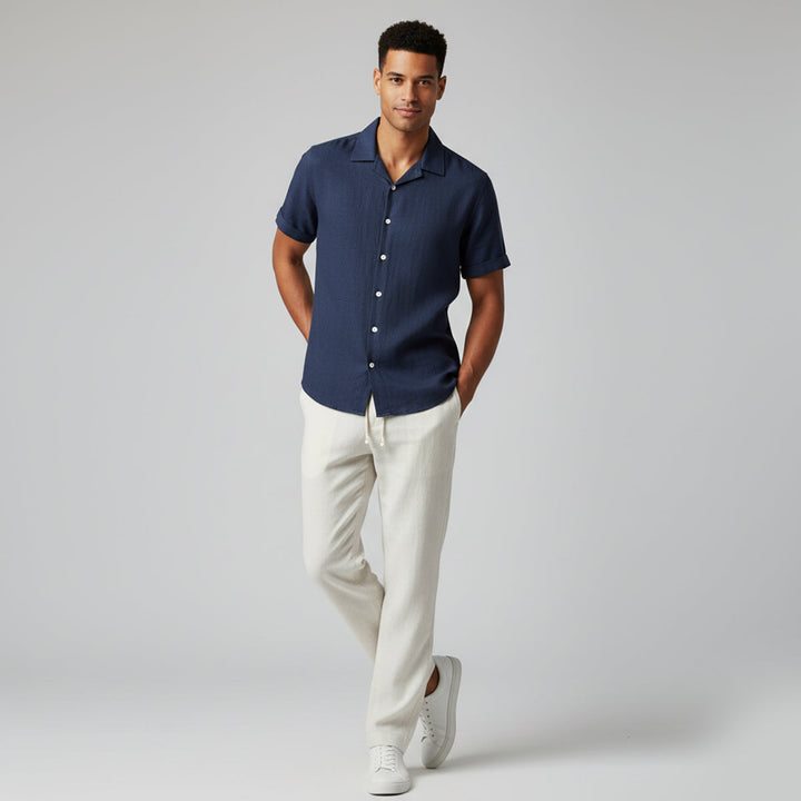 Breathable Lightweight Men's Linen Summer Set