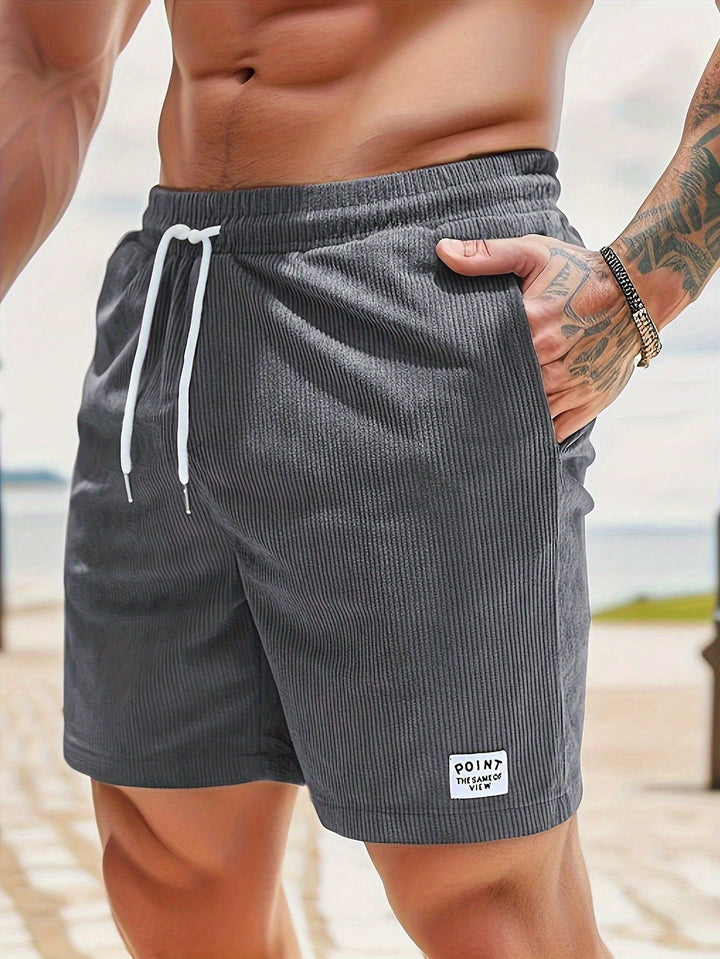 Casual Relaxed-Fit Men's Drawstring Shorts