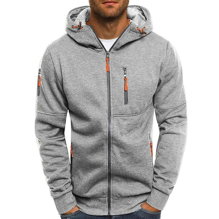 Men's Zip-Up Hoodie Sweatshirt - Breathable and Comfortable