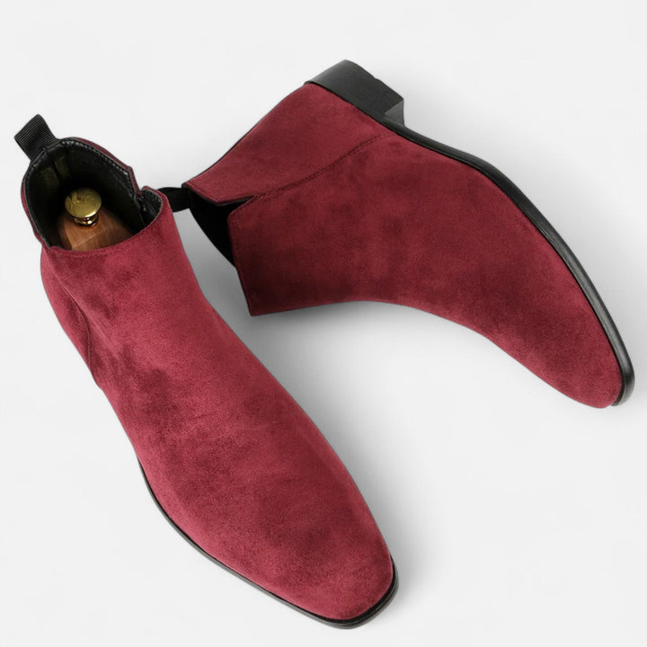 Elegant Square Toe Chelsea Boots for Men