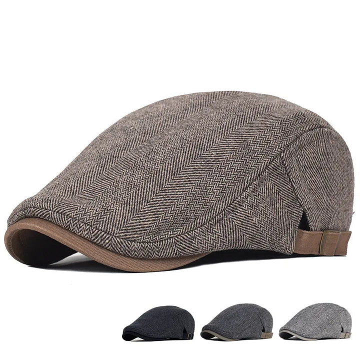 Classic Men's Beret - Adjustable and Timeless Elegant